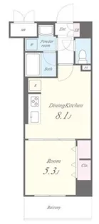 クレール八王子【6階】の間取り