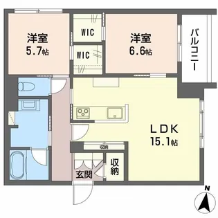 Albemarle上杉の間取り