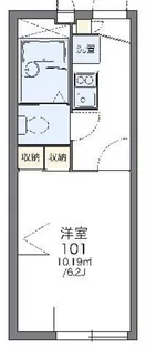 レオパレス綾部【2階】の間取り