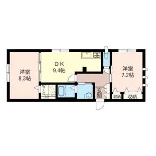 ヴィラミユキタマプラーザ【2階】の間取り