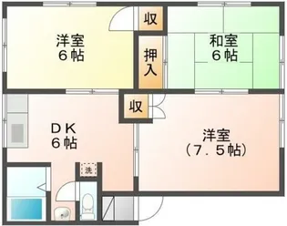 ビーハイム風早【2階】の間取り