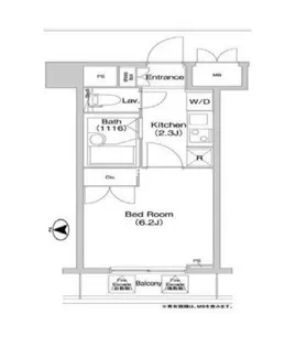 コンフォリア芝浦キャナル【8階】の間取り