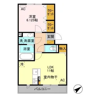 勝山 II【2階】の間取り