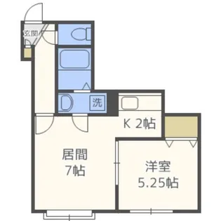 アルカディア参番館【2階】の間取り