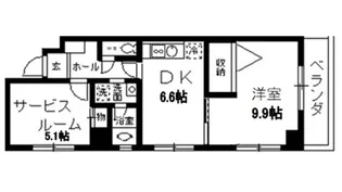 ソレール猿江【6階】の間取り