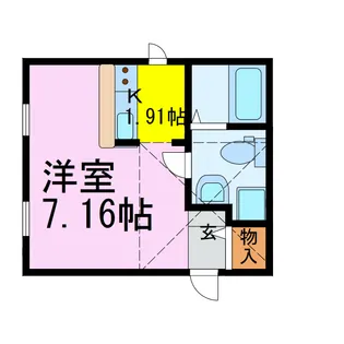 プリマ ラウレア【1階】の間取り