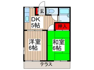 グランハイム松岡【1階】の間取り