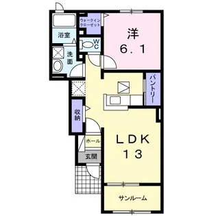 ラフレシール【1階】の間取り