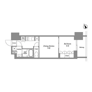 シーズンフラッツ大森西【10階】の間取り