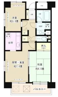 フレスコ川崎【4階】の間取り