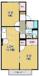 パークタウン新和C【1階】の間取り