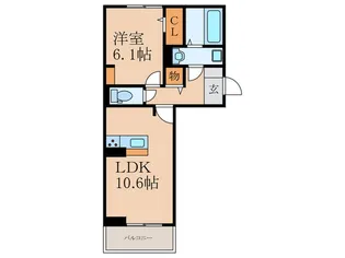 excellent palace横代北【2階】の間取り