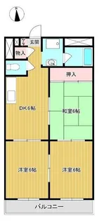 レインボーマンション【9階】の間取り