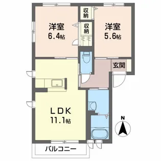 シャーメゾン藤【2階】の間取り