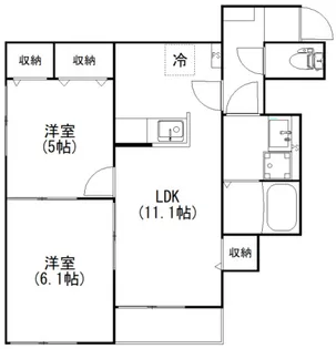 フィカーサ25【1階】の間取り