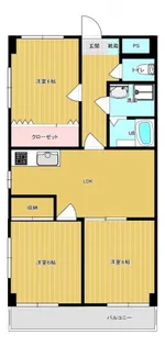 レイクマンション瑞穂【5階】の間取り