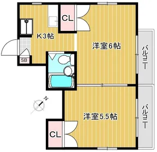ロングヒルズ阿佐谷【2階】の間取り