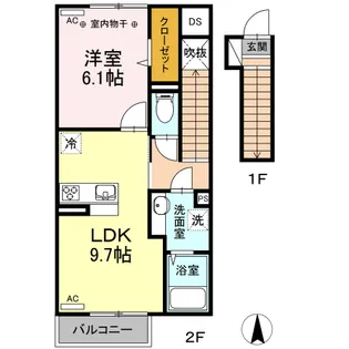 グラン・プラース G【2階】の間取り