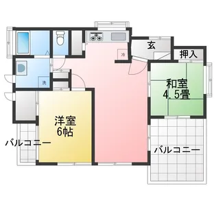 オアシスL【2階】の間取り