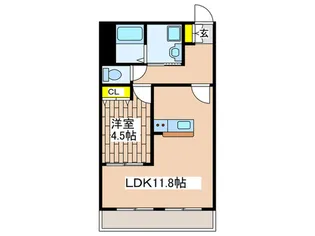 本町ヒロビルII【3階】の間取り