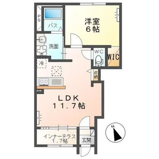 エトワールII【1階】の間取り