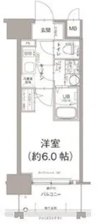 エスリード大阪デュアルゲート【5階】の間取り