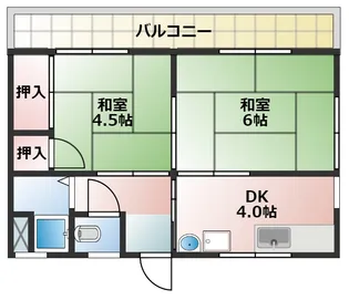 第3藤井荘【1階】の間取り