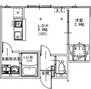 KEIAI RESIDENCE 元山II【1階】の間取り