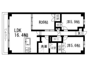 ドラゴンズマンション山手【2階】の間取り
