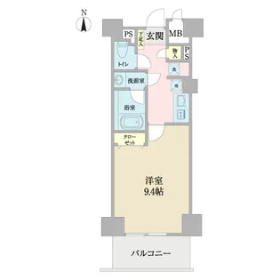 ドゥーエ横浜都筑【7階】の間取り