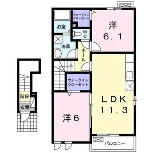 メゾン ド マーサ【2階】の間取り