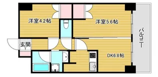 URBAN FLATS中之島【9階】の間取り