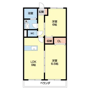 スタシオンろくごう【1階】の間取り