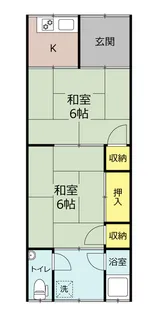 リベルテ葛城【2階】の間取り