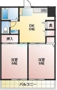 井上マンションNO2【3階】の間取り