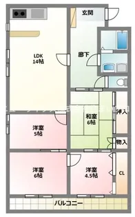 五味マンション北【3階】の間取り