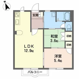 セフィラ フルート【2階】の間取り