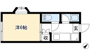 ハイツかつみ【2階】の間取り