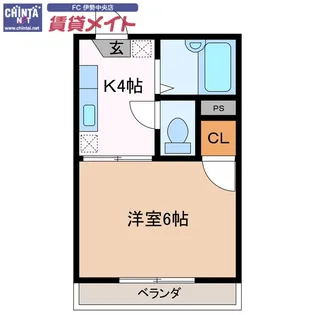 フローラルコーポ【2階】の間取り