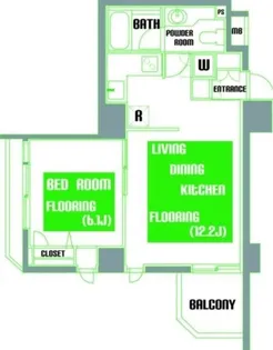 朝日上野マンション【7階】の間取り
