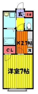 エパル青柳【1階】の間取り