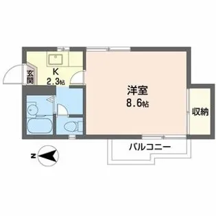 メゾンキンセイ【1階】の間取り