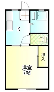 フラワーハイツ【1階】の間取り