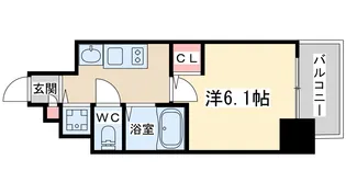 プレサンス天神橋ディオレ【4階】の間取り