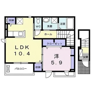 トレーノ鎌倉【2階】の間取り