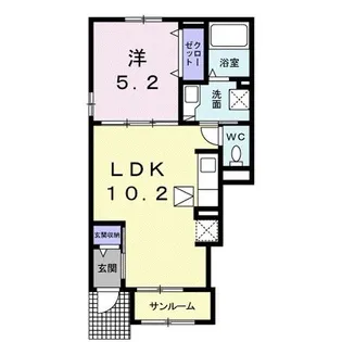 フロイデ KANAGEN三島2【1階】の間取り