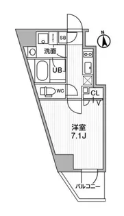 ALTERNA東池袋【5階】の間取り