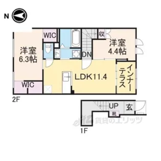 portebonheurふたかみ【2階】の間取り