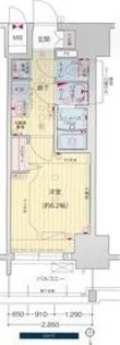 プレサンスNAGOYAシティオ【4階】の間取り