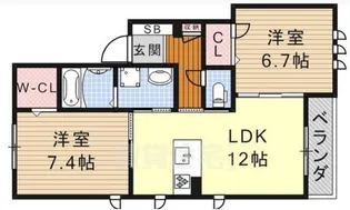 YMD神明附【2階】の間取り